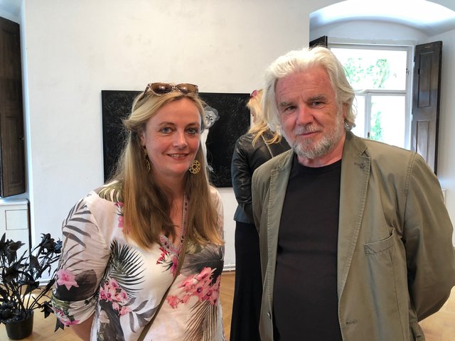 Eröffnung der Sommerausstellung der Galerie Walker im Schloss Ebenau: Helga Druml und Werner Hofmeister | Foto: Lehner