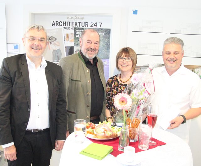 Praxisorientierte Begleitung im Fokus: Ernst Kahr, Walter Eichmann, Hannelore Genseberger, Michael Genseberger (v.l.)