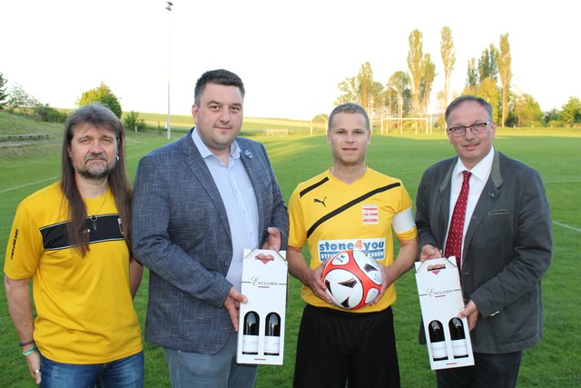 Erich Rein, Rudolf Mösenbacher, Norbert Bauer und Richard Hogl (v.l.n.r)