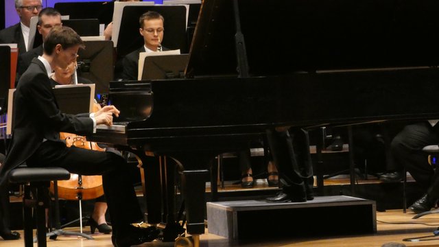 Florian Feilmair beeindruckte am Klavier