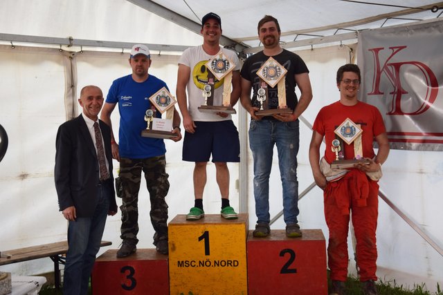 Finale Crash Spezial Klasse 1: 1. Hans-Peter Kainz, 2. Hannes Griesser, 3. Jürgen Freiding, 4. Michael Ecker