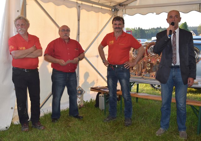 Josef Koppensteiner, Robert Tesar, Leopold Böck und Bgm. Josef Schaden.