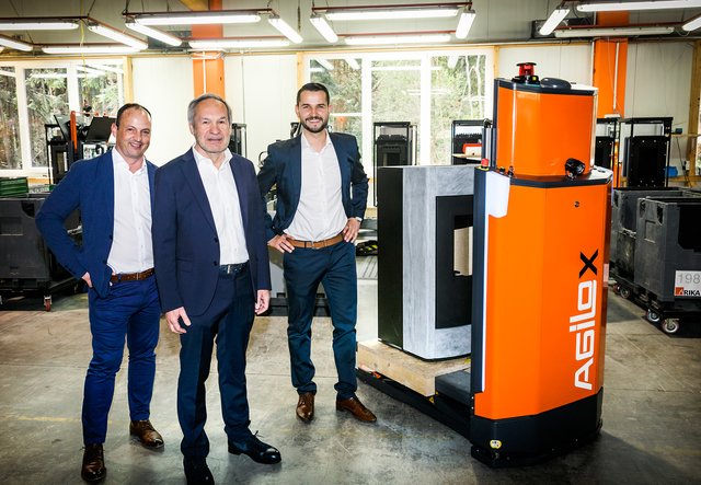 Peter Schwarzenbrunner (Standortleitung RIKA), Karl Riener (CEO und Eigentümer von RIKA), Tomislav Dramac (Produktionsleiter RIKA)