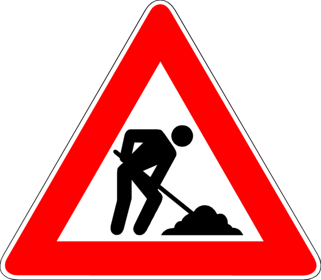 Baustelle in Kitzbühel.