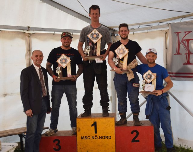 Finale Crash Spezial Klasse 3: 1. Stefan Holzer, 2. Franz Griesser, 3. Martin Selbert, 4. Patrick Thonhauser
