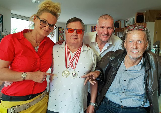 Sylke Schneider, Kurt Martinschitz, Ludwig Schneider und Horst Gradischnig