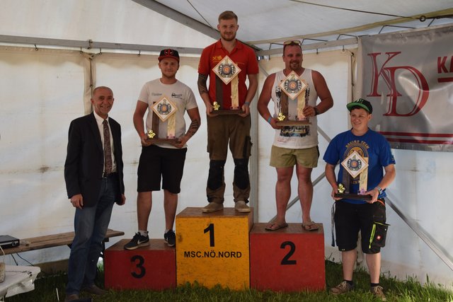 Finale Unverbaut: 1. Franz Kaltenbrunner, 2. Jürgen Käfer, 3. Thomas Katzianschitz, 4. Sabrina Tuschel