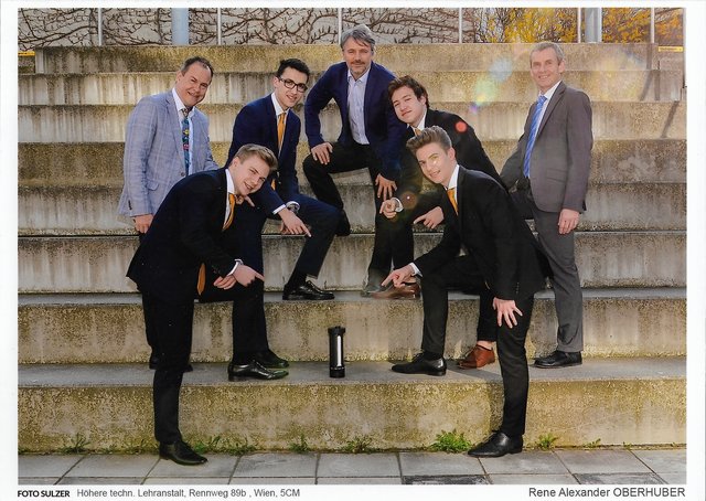 Das Team der HTL Rennweg und ihr "ShakerPro".