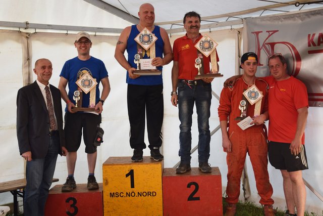 Division Seriennahe Klasse 3 bis 2100 ccm: 1. Thomas Heusenberger, 2. Leopold Böck, 3. Rene Gerdenits, 4. Christoph Amon