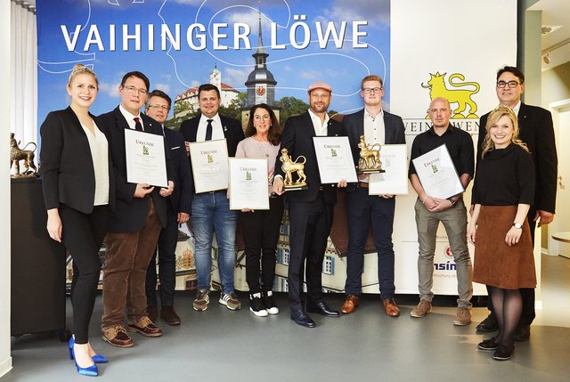 Die Preisträger des Vaihinger Löwen 2019 in Stuttgart