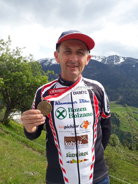 Gerald Leutgeb mit Tiroler Landesmeisterschaft Bronzemedaille.