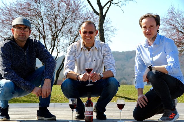 Horst Roth, Roland Graf, Christian Karlovits vom "See la Vie" in Rauchwart