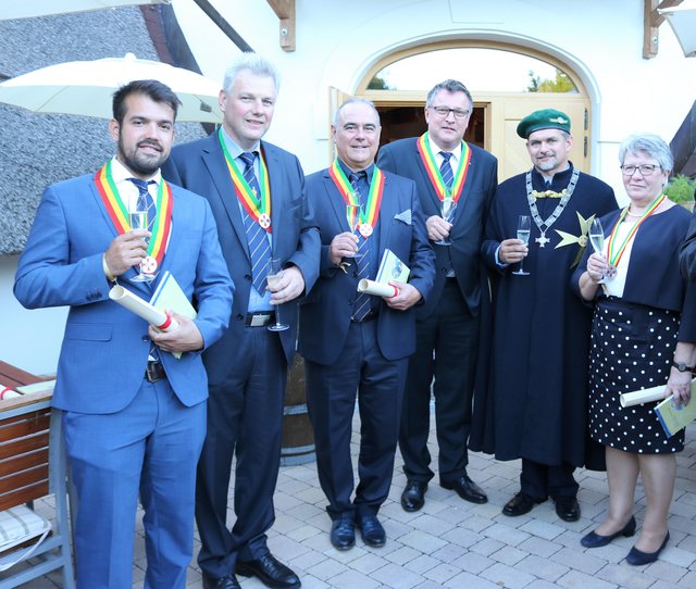 Kilian Brandstätter, Matthias Mayer, Robert Frank, Harald Pokorny, Marschal Hauptmann Wolfgang Pointner, Renate Beck