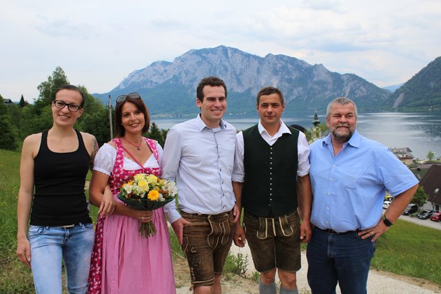 Sabine Steinbichler, Gudrun Loindl, Stefan Stadler, Thomas Scheichl und Georg Baumann (v.l.).