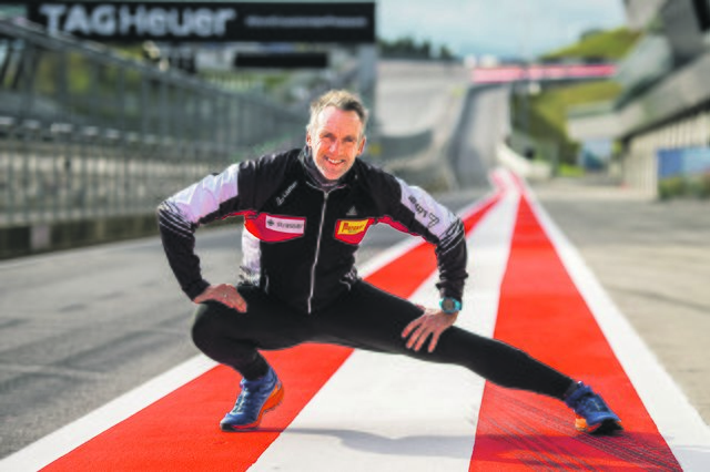 Christoph Sumann trainiert bereits für den Businesslauf.