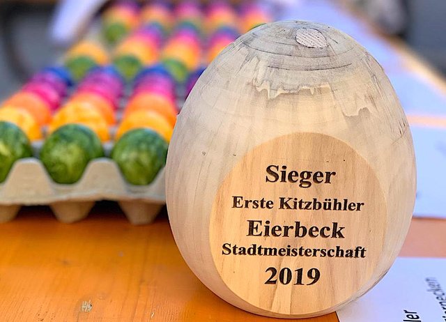Erstmals Eierpecken für den guten Zweck.