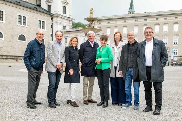 Wolfgang Bacher, Michael Handl, Bgm.-Stv. Barbara Unterkofler, Bgm. Harry Preuner, StR Martina Berthold, Eva Hody, Robert Ebner, Alexander Schrank.