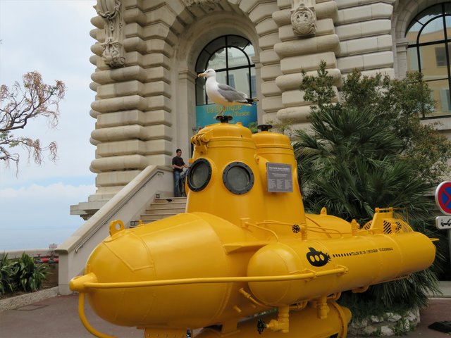 Das Ozeanographische Museum befindet sich an einem ins Mittelmeer reichenden Felshang in Monaco-Ville.