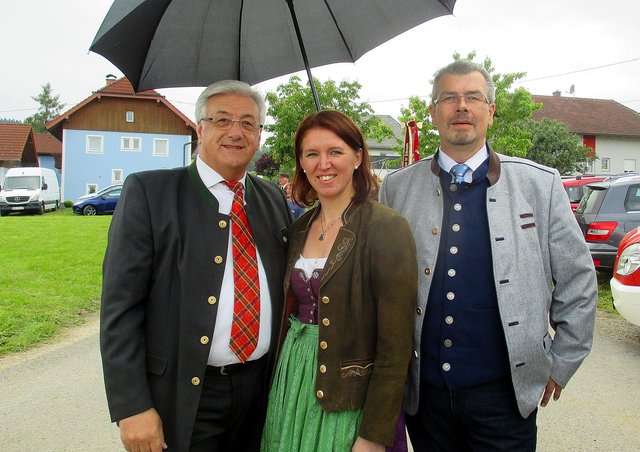 Bgm. Friedrich Neuhofer, LAbg. Michaela Langer-Weninger, LAbg. Rudolf Kroiß