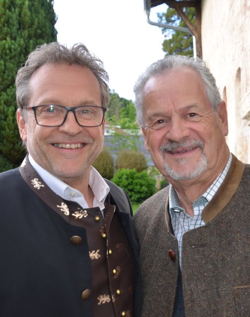Altbürgermeister Sepp Pleikner und Alttouristiker Engelbert Auer