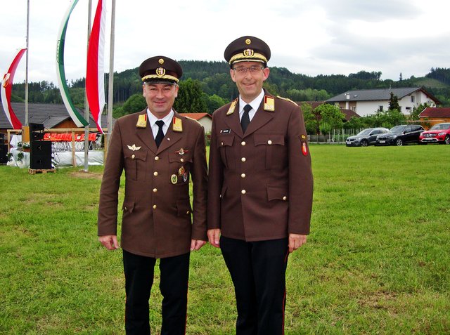 Abschnittskommandant BR Hannes Niedermayr, Landesfeuerwehrkommandant LBD Robert Mayer