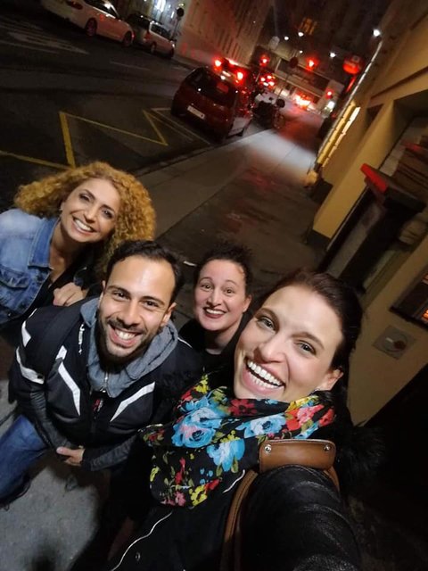 Eser Akbaba und Danilo Campisi feiern die "Dancing Stars 2017 Reunion", Auch Riem Higazi und Conny Kreuter waren dabei.  | Foto: Eser Akbaba via FB