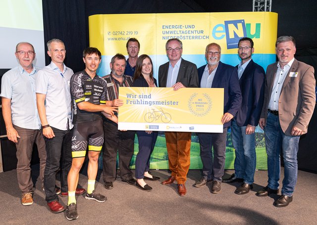 Gallhuber Franz, Strasser Michael, Strasser Michael, Büchl Reinhard, Riegler Jürgen, Scholze-Simmel Melanie, Landeshauptfrau-Stellvertreter Stephan Pernkopf, Bgm. Ing. Kurt Wittmann, Gansch Christian, Vize-Bgm. Grünbichler Wolfgang | Foto: NLK Buchhart