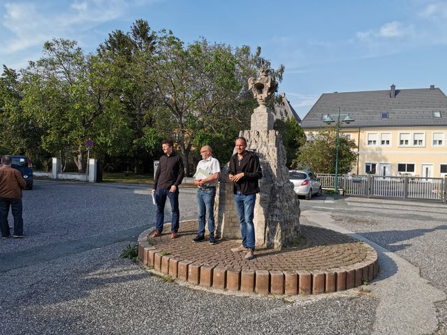 Takler, Kenyeri und Vereinsobmann Karacsonyi | Foto: Mit BiSS zur Kultur in Rechnitz