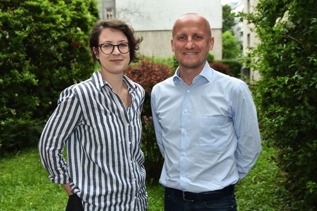 Nicole Feiner (Agenda) und Franz Blochberger. | Foto: Max Spitzauer