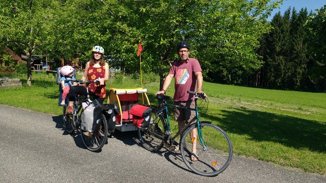Die Lasberger Familie ist bereit für den großen Trip.