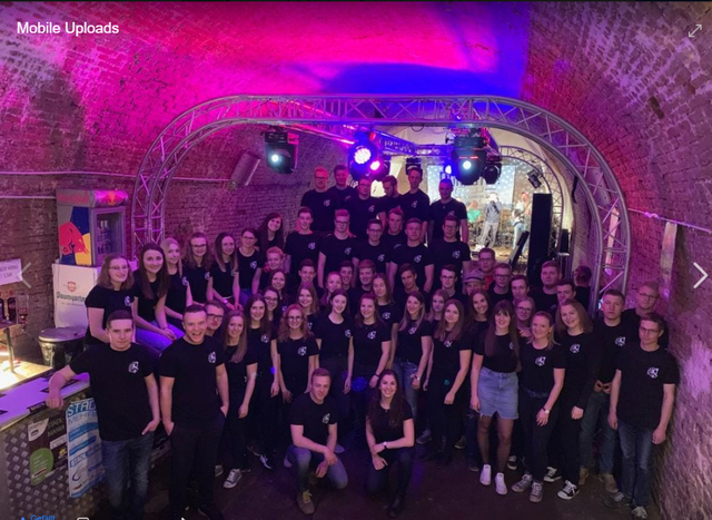 Die Landjugend Eberschwang im Lagerkeller auf der Elisabetha.