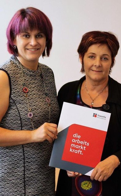 Das Beratungs-Duo von Itworks in Freistadt: Beatrice Raber (links) und Brigitte Lengauer.