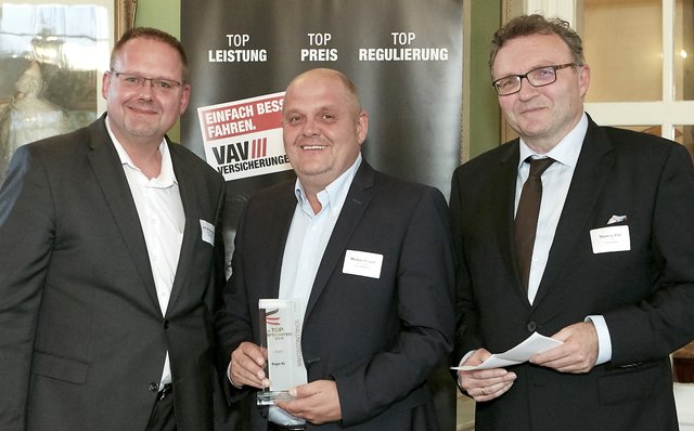 Solid-Frühjahrsempfang: Alfred Wanschou (Allplan GmbH), Markus Ringer, Thomas Pöll (Chefredakteur Solid, v.l.)