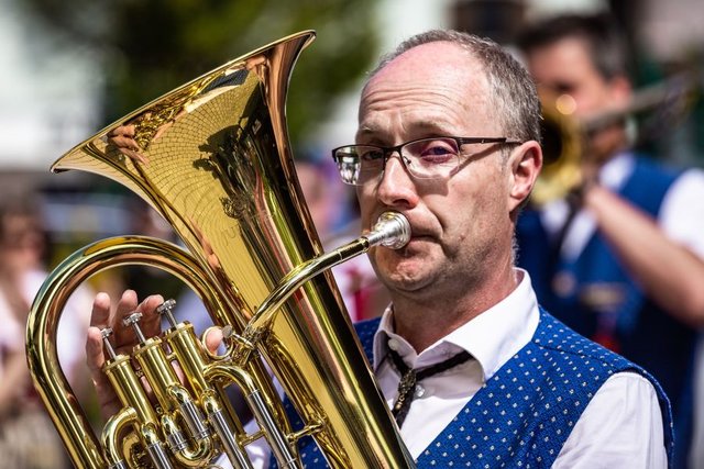Die Musikanten gaben den Ton an...