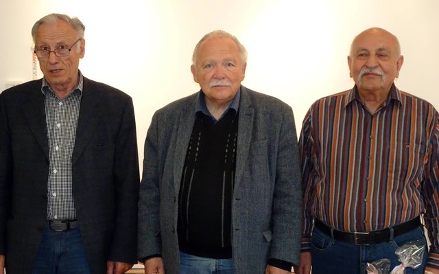 In der Bildmitte Sieger Prof. Klaus Nickl, links von ihm der Zeitplatzierte Prof. Josef Nußbaumer und rechts Jahja Eskandary (3. Platz) | Foto: Gottfried Herbst