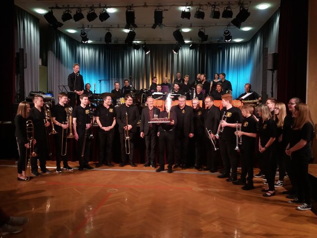 Jubilar Josef Tropper mit den Big Bands Had Gleichenberg und St. Stefan i.R.