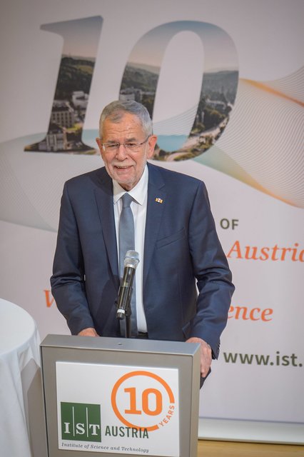 Bundespräsident Alexander van der Bellen anlässlich 10 Jahre IST Austria: 'Ein österreichisches Wunder - it actually works'. | Foto: Andreas Tischler