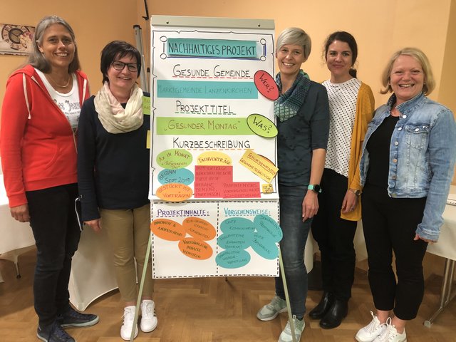 GGR Sabina Doria, Birgit Birnbaumer, Julia Past, Vizebürgermeisterin Heide Lamberg.