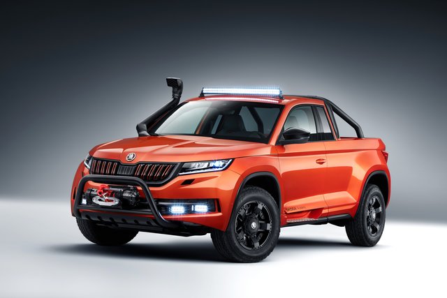 Mächtig und kräftig präsentiert sich das sechste Škoda Azubi Car, der Škoda Mountiaq.