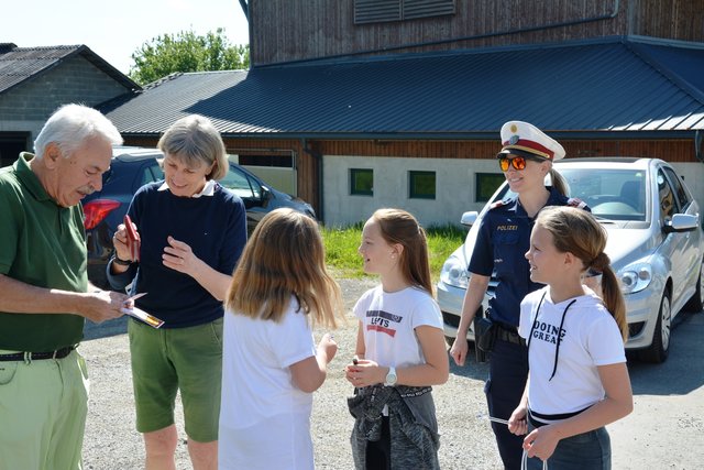 Die Volksschüler aus Gai leisteten einen aktiven Beitrag zur Kindersicherheit im Straßenverkehr.
