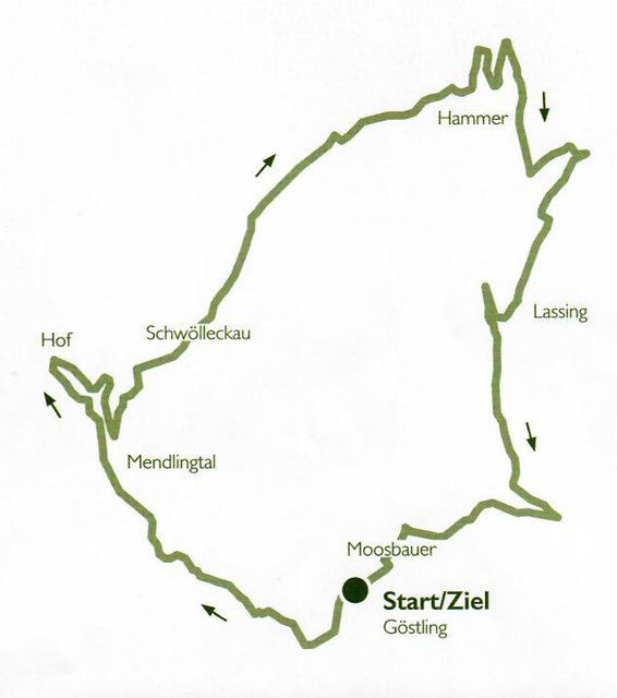 Schöne Wanderung rund um das Mendlingtal.
