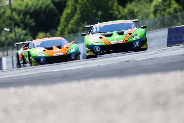 Das Grasser Racing Team ist mit seinen Lamborghini's am Start