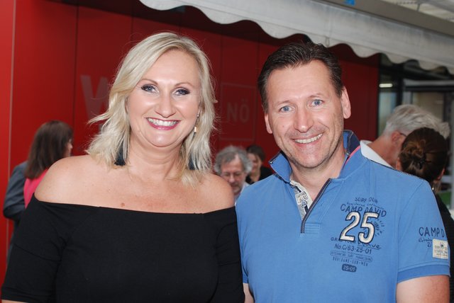 Styling-Lady Eva Köck-Eripek mit Hotelier Friedrich Rosner aus Gablitz.