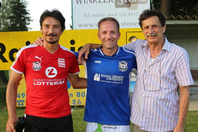 Ivica Vastic, Haris Cerkic und Savo Ekmecic.