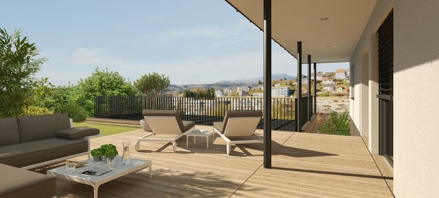 In Gleisdorf entstehen vier Bungalows in energieeffizienter Bauweise. Diese haben eine Größe zwischen 107 bis 130 m².
