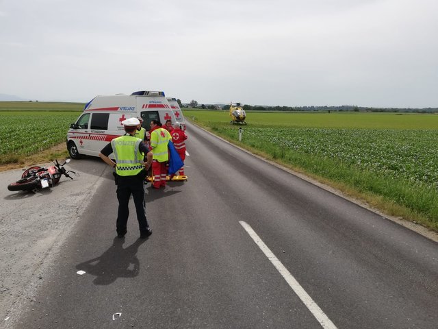 Motorradunfall in Aigenfließen nahe Ernsthofen.  | Foto: RKNOE/St. Valentin