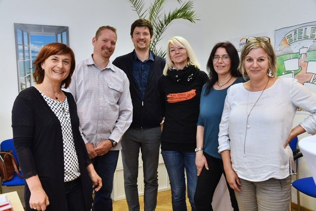 Das Team des Jugendcoachings in Steyr mit Bereichs- und Projektleitung