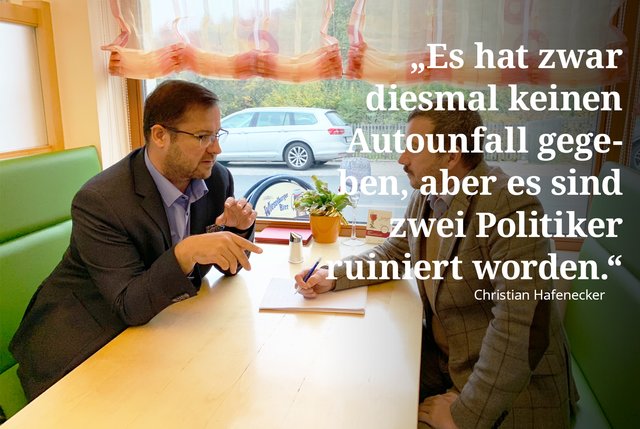 FPÖ-Generalsekretär Hafenecker im Gespräch mit Oswald Hicker: „Es ist im Interesse der Deutschen Regierung festzustellen, dass eine rechtskonservative Regierung in Österreich nicht funktioniert."