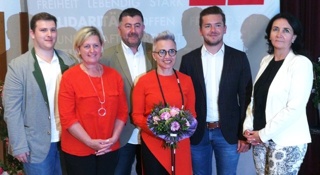 Team Margreiter: Florian Paulik, Gabriele Aigenstuhler, Josef Ablinger, Doris Margreiter, Patrick Geier, Mascha Auracher (v.l.).