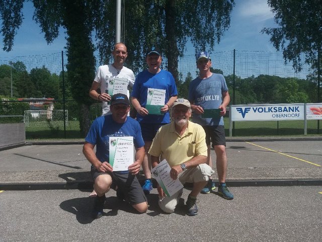 Die ersten 5 unseres Finales.
Neubauer, Labek, Völkl,
Tieber, Spitzer